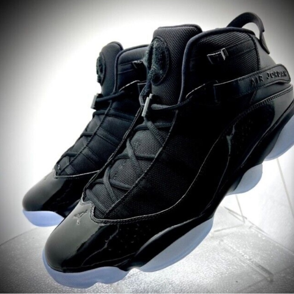 Jordan Air Jordan 6 Rings Black Ice Basketball Shoes Gem